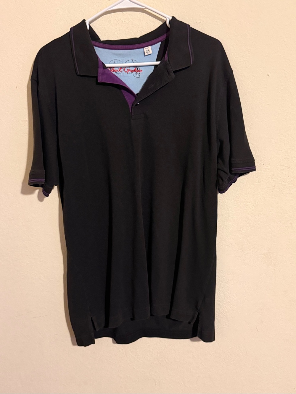 Robert graham Men's Black Polo Shirt size xl